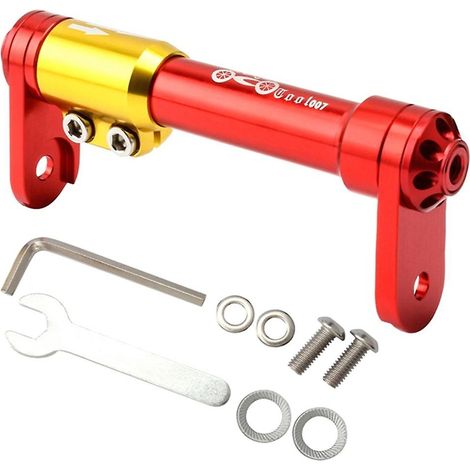 Barre d'extension Easy Wheels pour vélo pliant, en alliage d'aluminium, pour vélo pliant (rouge) (1/5)