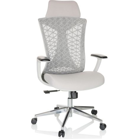 Bürostuhl / Drehstuhl FALEO W Netzstoff / Stoff grau hjh OFFICE
