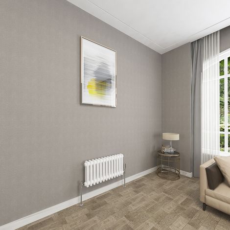 SKY Bathroom 2 Column White 300x605mm Traditional Cast Iron Style Radiator (1/5)
