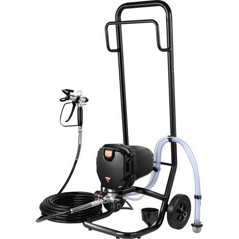 Mophorn – Pulvérisateur sans air 750 W 3000 psi – Débit 1,2 L/min – Tuyau haute pression 7,6 m – Finitions professionnelles pour peinture intérieure et extérieure