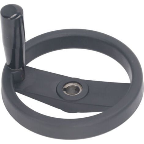 Roue à main 16 mm Trou central 160 mm Diamètre extérieur avec poignée tournante 2 broyeurs à tour de tour à main rouleau à main (1/5)