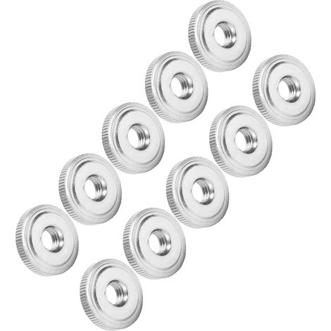 10 Écrous Moletés M8 en Acier Carbone pour Serrage Manuel, Pièces de Fixation Quincaillerie
