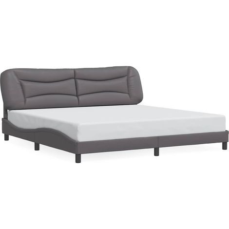 Maison Exclusive - Giroletto senza Materasso Hvar Grigio 200x200 cm in Similpelle (1/5)