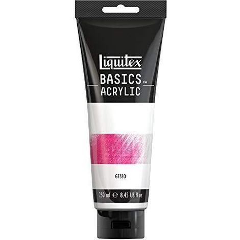 Gesso - LIQUITEX - BASICS ACRYLIQUE - 250 ML - Préparation de surfaces - Qualité professionnelle