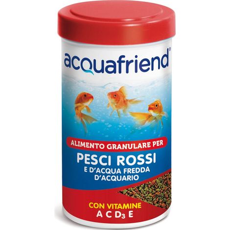 Mangime granulare con vitamine per pesci rossi e di acqua fredda di acquario 30 g