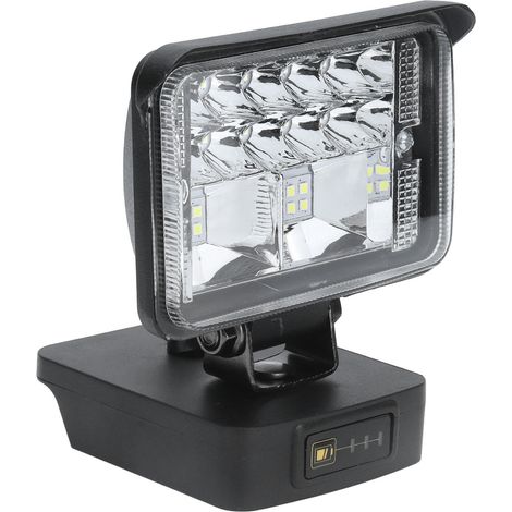 Lampe de chantier LED portable 11W compatible batterie lithium 18V (1/5)