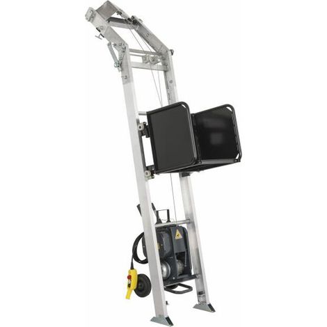 Sollevatore per materiali con cassa per materiali - Altezza 15,00 m - Carico max 150 kg - MC150-15