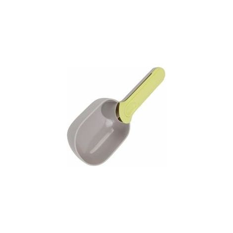 Pelle à croquettes grise et verte, 19,7 x 8 cm –