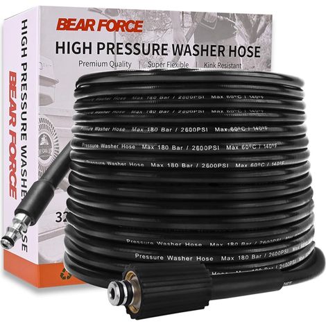 Tuyau de rechange pour nettoyeur haute pression 10 m 180 bar, compatible avec le nettoyeur haute pression Lavor Wash… (1/5)