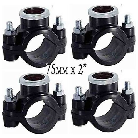 Set di 4 Presa a staffa per irrigazione 75mm x 2'' Utilizzato per l'installazione di elementi di irrigazione (1/3)