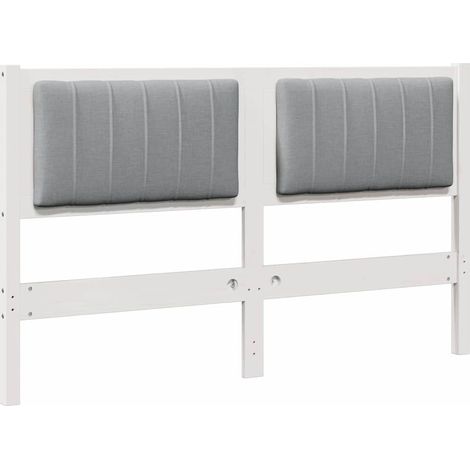 Maison Exclusive - Testiera imbottita con testiera Bianco 135 cm Pino massello