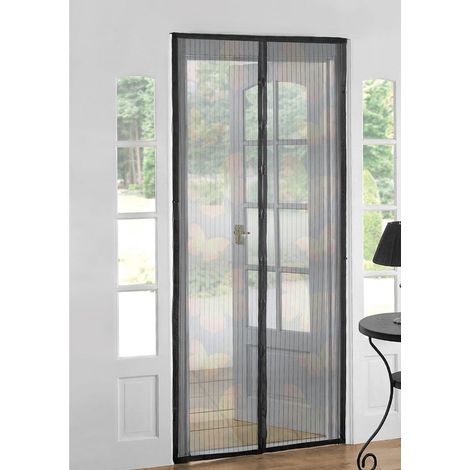 Netz Strend Pro, 218x96 cm, gegen Insekten und Mücken, für Balkontür, 9x Magnet, mit Schmetterlingsmuster