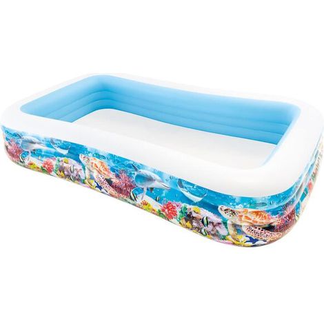 Piscine familiale Intex Swimming Center 305 x 183 x 56 cm, motif vie marine (1/4)