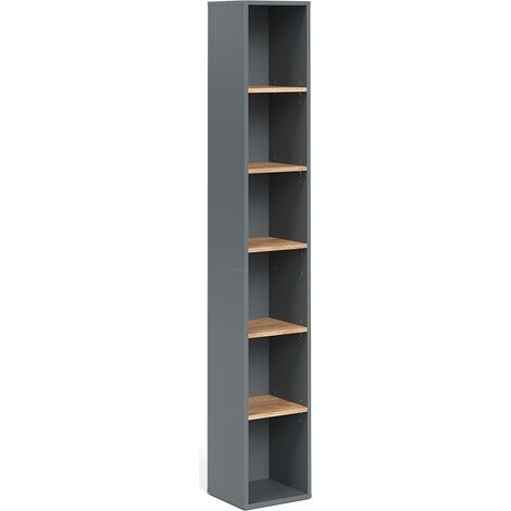 Armoire haute Viktor, Anthracite/chêne doré, 30x188.6cm, Vicco
