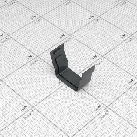Jonction à coller pour Gouttière double profil - Anthracite