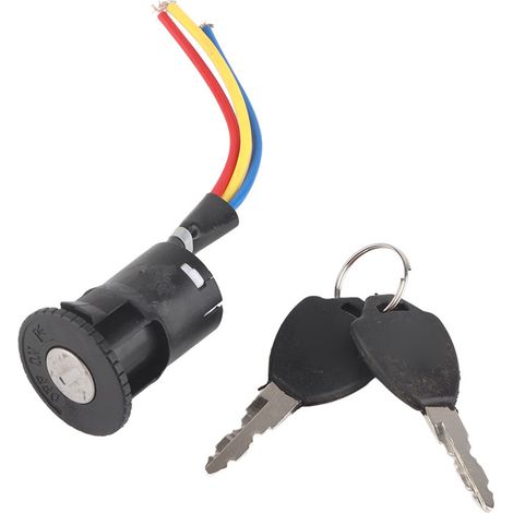 5 Serrures Électriques pour Vélo et Scooter, Interrupteur à Clé de Sécurité (1/5)