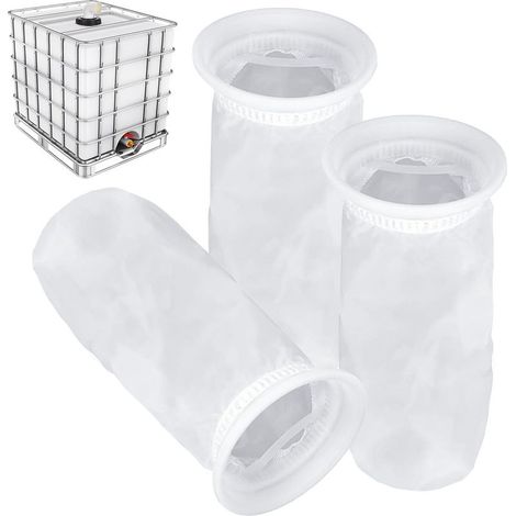 Lot de 3 Filtre IBC en Nylon, Filtres IBC Lavable Filtre À Couvercle IBC Filtres à Eau de Pluie Accessoires pour Réservoir IBC Filtration de Couvercle en Nylon pour Réservoirs d'eau de Pluie (1/5)