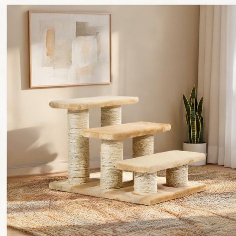 Rampe pour animaux beige 45 x 35 x 34 cm (1/5)