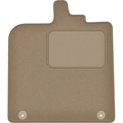 Fahrermatte aus Samt für: Smart ForTwo II Schrägheck (2007–2014), beige