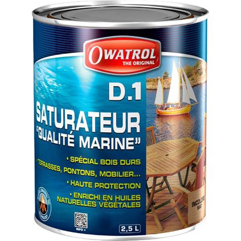 Owatrol – Saturateur bois D1 PRO incolore 1 L – Protection profonde pour bois tropicaux – Non filmogène, entretien facile au savon (1/5)