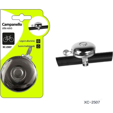 TRADE SHOP - Campanello Stile Vintage Retro' In Metallo Attacco Universale Bicicletta Xc-2507 - (1/2)
