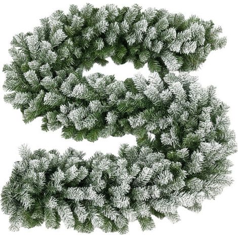 Guirnalda navideña nevada, 270 cm, PVC flexible