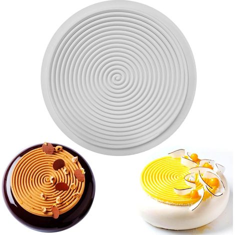Mosquito Spiral Silicone Mold, Silicone Spiral Baking Mold Round Silicone Spiral Mold Silicone Spiral Baking Mold Round Cake Mold for Layer Cakes, Cheesecakes (1/5)