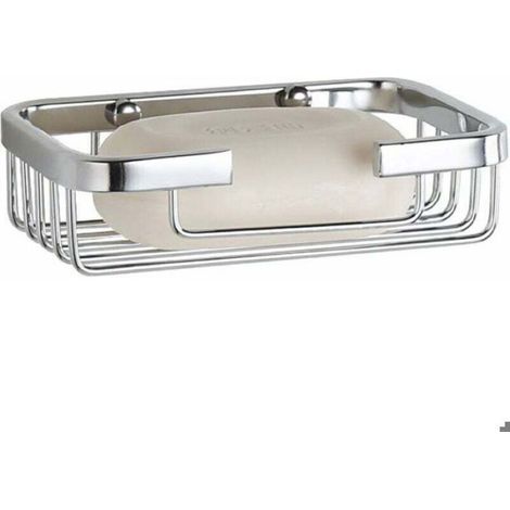 Porte-Savon - Acier Inoxydable 304 - 13 x 9 cm - Système De Drainage - Murale - 1 Pièce (1/4)