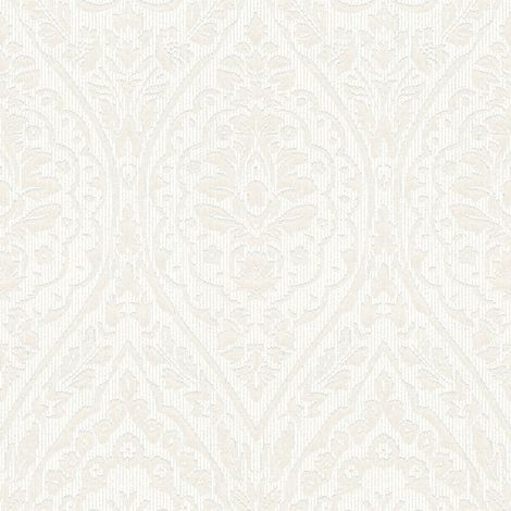 BRICOFLOR Papier peint baroque Tapisserie baroque Papier peint intissé Beige / crème Blanc - 10,05 x 0,53 m (1/5)