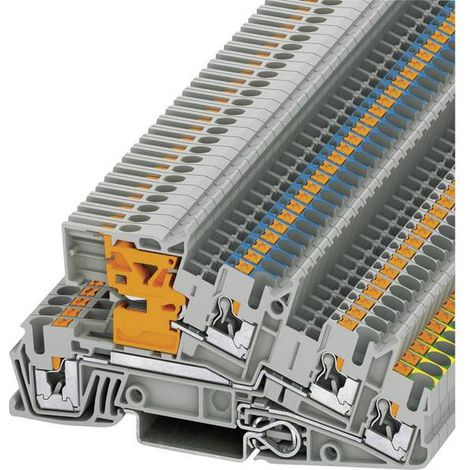 Phoenix Contact PTI 2,5-PE/L/NT 3213946 Morsetto per conduttori di terra per installazione Poli: 5 0.14 mm² 4 mm² Grigi
