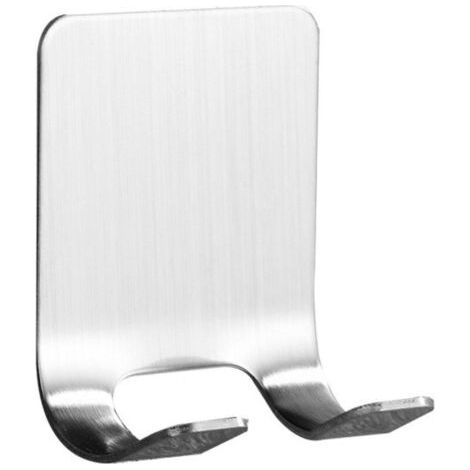 Stainless steel razor holder for men, bathroom shelf, adhesive wall-mounted storage hook, 2-piece kitchen rack