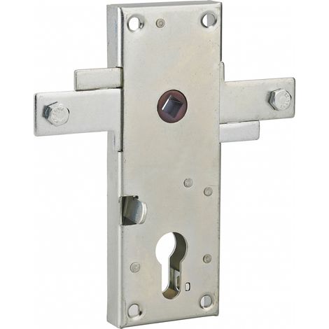 Thirard – Serrure en applique à double entrée pour garage basculant – 2 points de condamnation – Acier – Dimensions 55x155mm – Carré 8mm