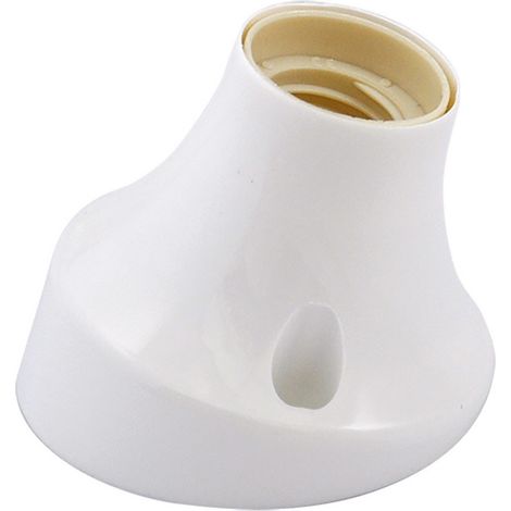 BASE CURVA PER PUNTO LUCE MAX. 60W - COLORE BIANCO