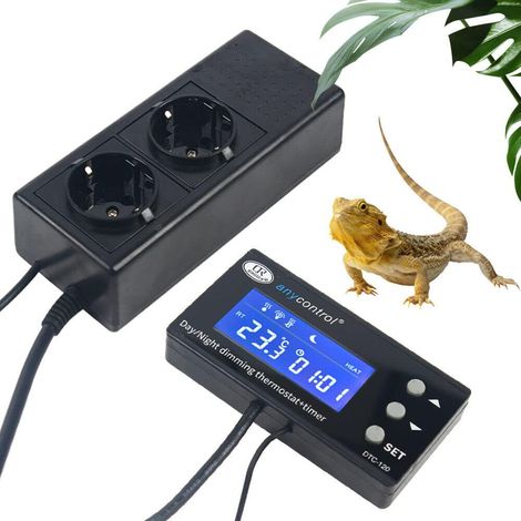 Thermostat digital LCD Contrôleur de température Thermostat pour terrarium Reptile Interrupteur de température (1/5)