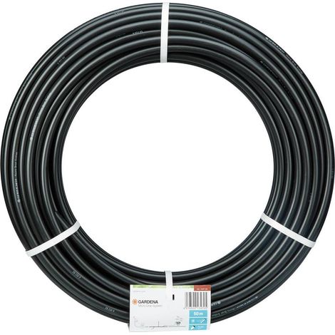 Gardena – Tuyau d'alimentation pour arrosage enterré 134720 – Ø 13 mm (1/2) – Longueur 50 m – Résistant aux UV – Technologie Flex pour installation rapide