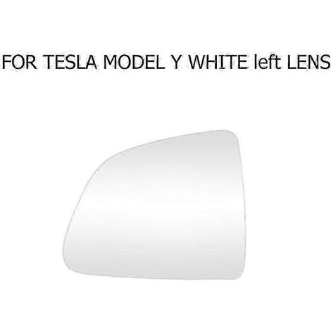 1 paire de rétroviseurs grand angle étanches, anti-éblouissement et résistants à la chaleur, compatibles avec Tesla Model 3 et Y (blanc, gauche). Accessoires auto. (1/4)