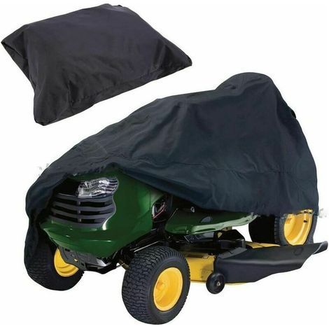 x Waterproof and UV-resistant Oxford fabric cover for lawn tractor (170 x 61 x 117 cm, black) (1/4)