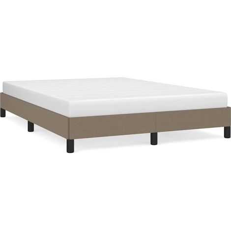 Maison Exclusive - Bettgestell ohne Matratze Taupe 140x200 cm Sto (1/5)