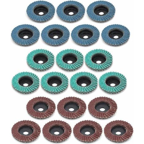 Disques à Meuler, 21 Pcs 50mm Disques à Lamelles Professionnels Disques à Poncer 80 Grain (1/5)