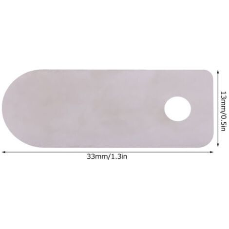 Piastra valvola per compressore d'aria, 30 pezzi, macchina silenziosa senza olio, accessori di ricambio in alluminio (piastra valvola corta 13x33mm)