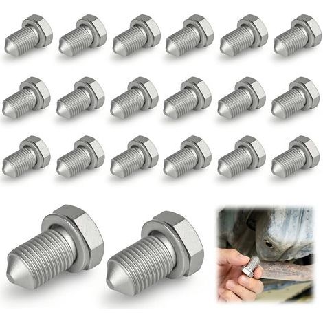 20 Pcs Oil Drain Plugs Inspection Kit Service Kit with Aluminum Washers Compatible with VW Audi Seat Skoda Oil Change Oil Sump (1/5)