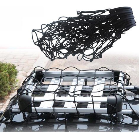Filet de toit pour bagages, housse élastique pour corde de bagage, barres de toit (1/5)