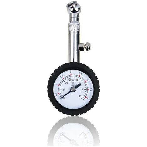 Manomètre numérique pour pneus, manomètre de haute précision 60 PSI, manomètre de pneu portable, manomètre numérique pour voiture, camion, SUV, moto, vélo, GU.B/bon (1/5)