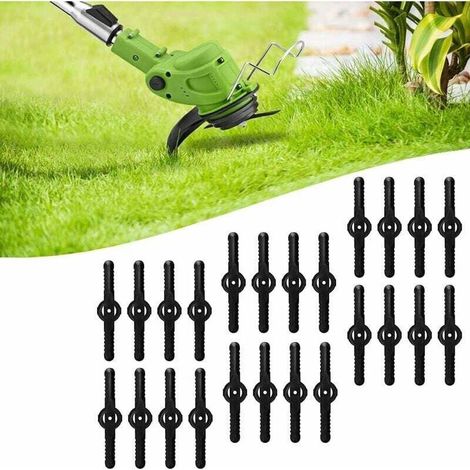 Coupe Bordure Lame De Rechange, 24V Coupe Bordure sans Fil avec Batterie Lame en Métal, Debroussailleuse Electrique Accessoires, pour Coupe Bordure sans Fil Garniture De Jardin,Plastic Blade (1/5)