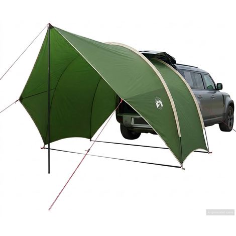 vidaXL Toldo Trasero Resistente al Agua 405 x 280 x 220 cm Verde (1/2)