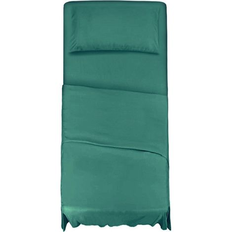 KLULK Set Lenzuola Completo Letto Singolo Ottanio, Lenzuolo Sotto Con Angoli + Lenzuolo Sopra + Federa 100% Cotone (1/5)