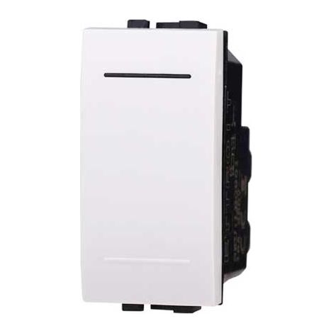 Interrupteur 1P 16A compatible Bticino Livinglight couleur blanc