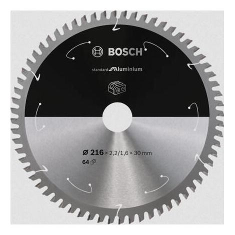 BOSCH DISCO SIERRA STANDARD ALUMINIUM 216 X 30 X 64D: BA