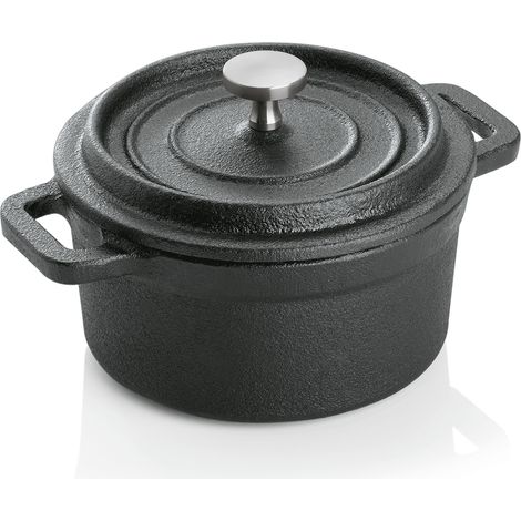 Cocotte fonte noire Ø 10 cm H 6,5 cm - Was Germany