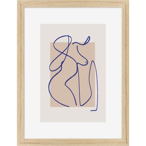 Image encadrée Féminité 30x40 cm recyclable, visuel imprimé sans solvant - fabriqué en France (1/4)
